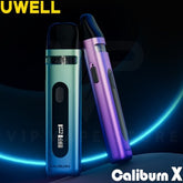 Uwell Caliburn X Pod Kit Is an upmarket new manufactured from the CALIBURN series. Featured with output electricity and airflow adjustment functions, drawing ways, and an OLED screen